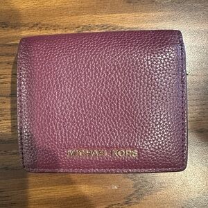 Michael Kors Compact Saffiano Leather Wallet - Taupe